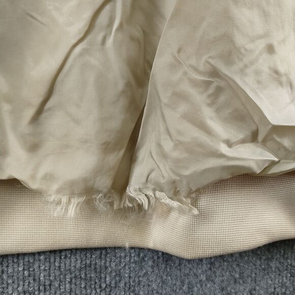 John Blair Men's Full Zip Bomber Jacket Tan 3XLT Long Sleeve Solid Lined - Picture 8 of 16